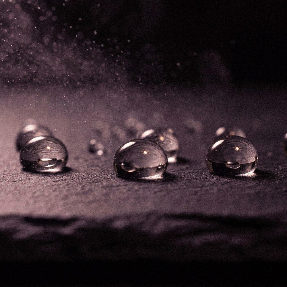 Water held at the surface, which is all a humectant does