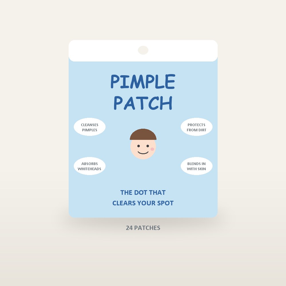 A typical pharmacy pimple patch pack